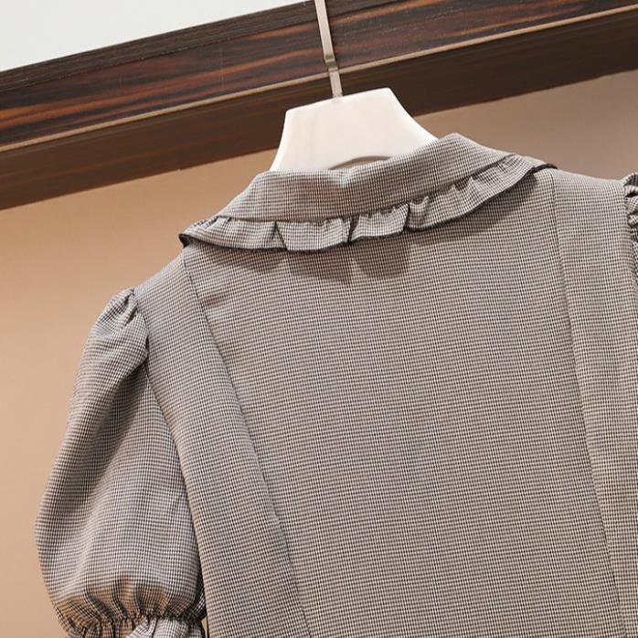 🌸Hàng Order🌸 Váy Bigsize Cổ Bèo Tay Bồng Đính Cúc Dọc Trẻ Trung Năng Động 🌸Hàng Quảng Châu | BigBuy360 - bigbuy360.vn