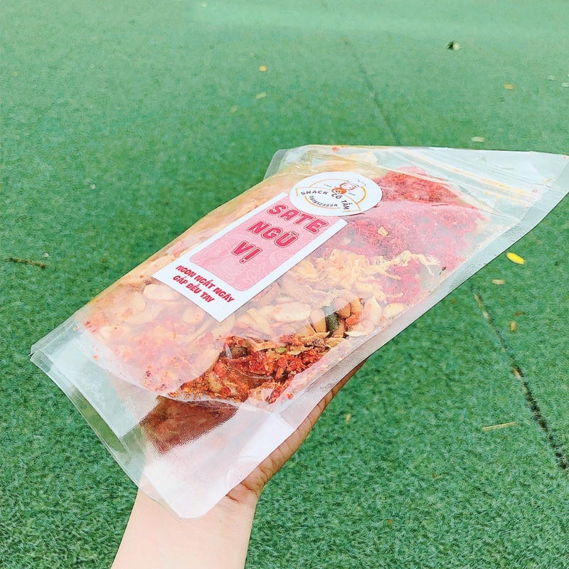 Bánh tráng sate ngũ vị mix bò khô khô gà kèm quất ngon ngất ngây Ăn vặt Sài Gòn/Snack Cô Tấm