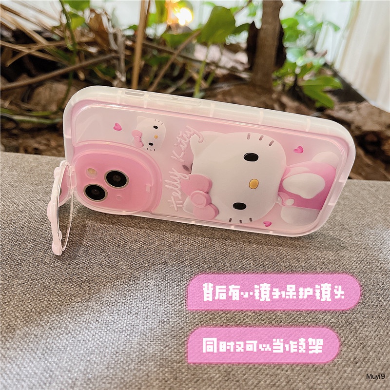 Ốp Điện Thoại Gương Hoạt Hình Hello Kitty Cho IPhone13promax I11 IPhone12ProMAX I12 Iphone11Promax IphoneXS MAX XR IPhone13