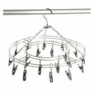 Móc chùm treo quần áo 20 móc inox xịn