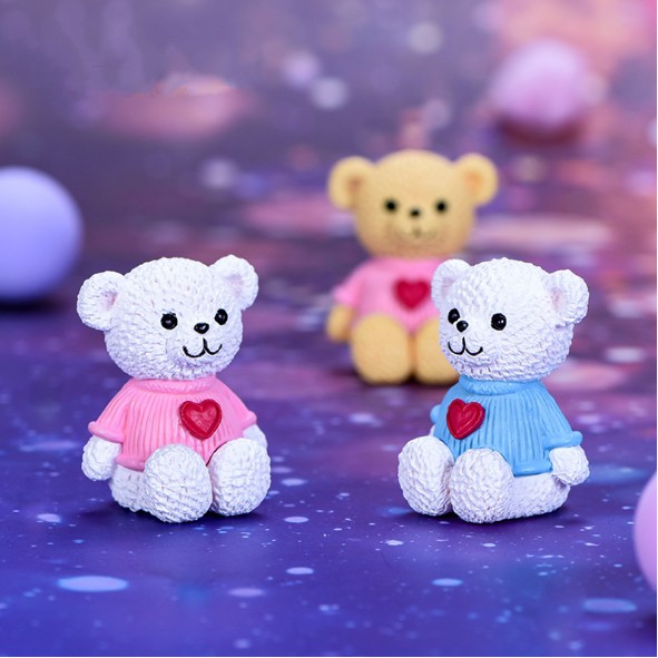 Mô hình gấu Teddy dễ thương cho các bạn làm móc khóa, DIY