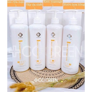 Bộ chăm sóc da go.green hàn quốc chai lớn cho spa