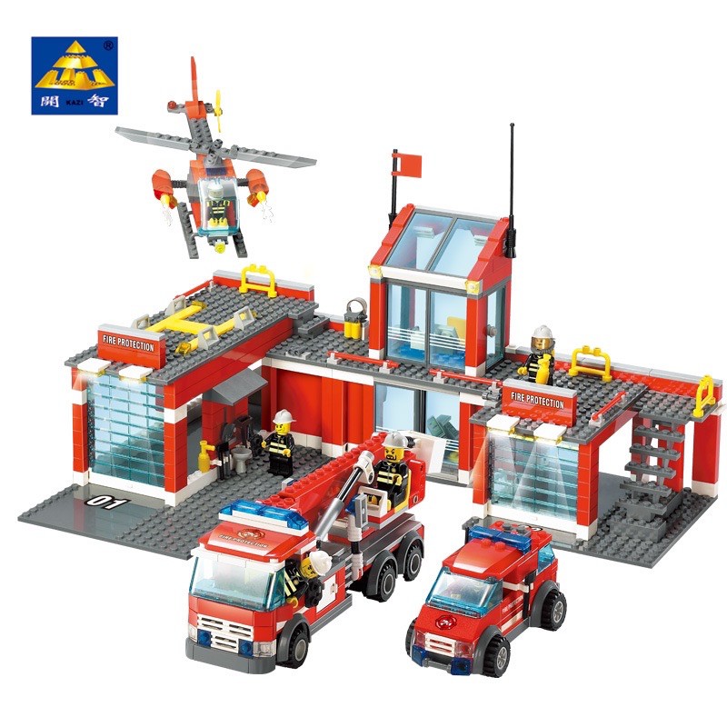 Lego con trai lắp ráp Bộ cứu hỏa  774miếng ghép - đồ chơi xếp hình