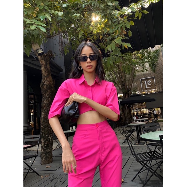 Amerose - Set sơmi croptop quần ống loe - THIẾT KẾ BỞI IAMCOCO.OFFICIAL