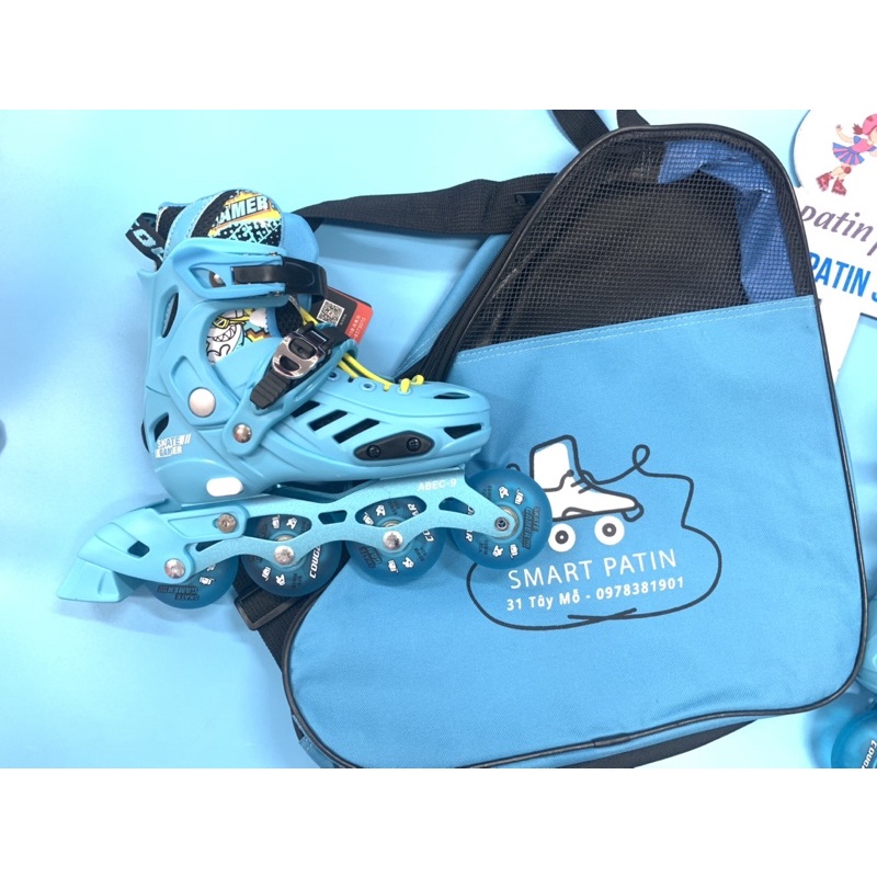 Giày patin cao cấp Cougar 313 full bánh sáng