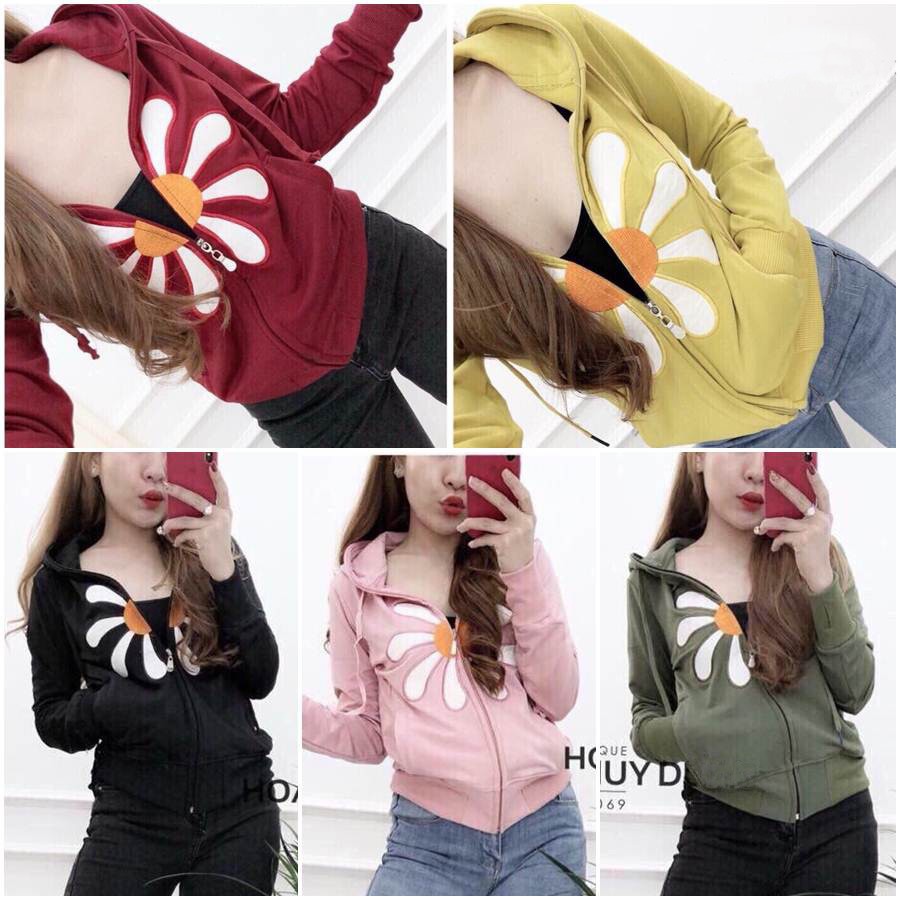 ÁO KHOÁT DA CÁ Bông Hoa [Henry Shop]
