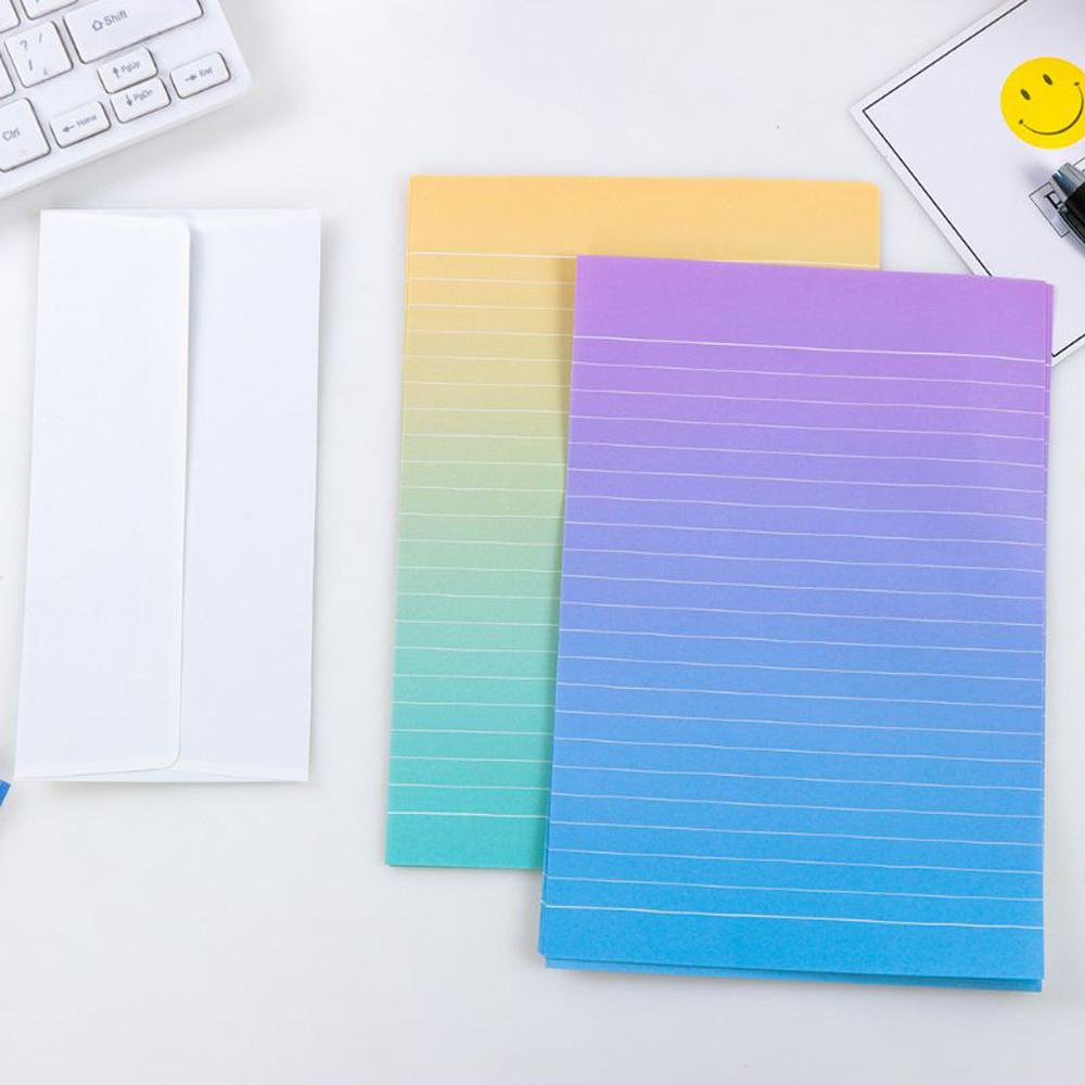 Giấy Viết Chữ / Cầu Vồng Màu Gradient Dành Cho Học Sinh