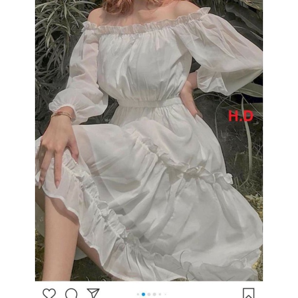 Váy chun tay 3tầng