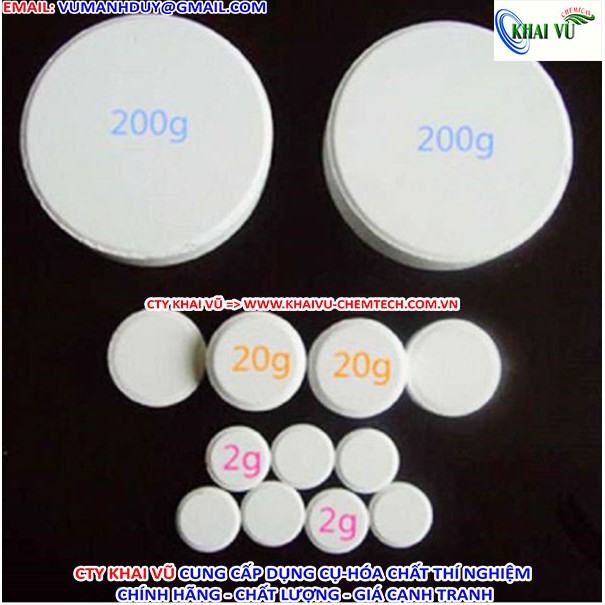 Xô 5kg TCCA VIÊN 200Gram -Clo Viên Dạng Sủi Khử Trùng