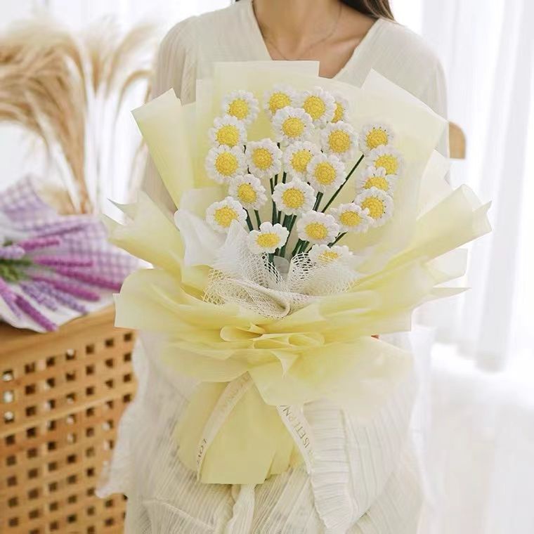 [DIY]Tự làm bằng tay bó hoa bằng tay chất liệu len móc túi quà tặng tốt nghiệp tự làm quà tặng tốt nghiệp cho giáo viên, bạn gái, bạn trai và bạn bè