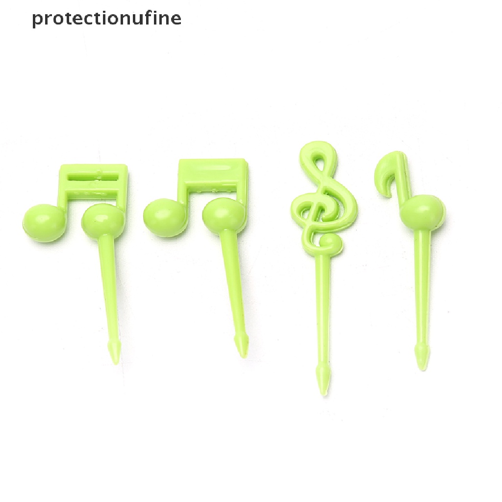 Set 16 Nĩa Ăn Trái Cây / Thức Ăn Vặt Mini Họa Tiết Hoạt Hình Có Nhạc Cho Bé PR3VN