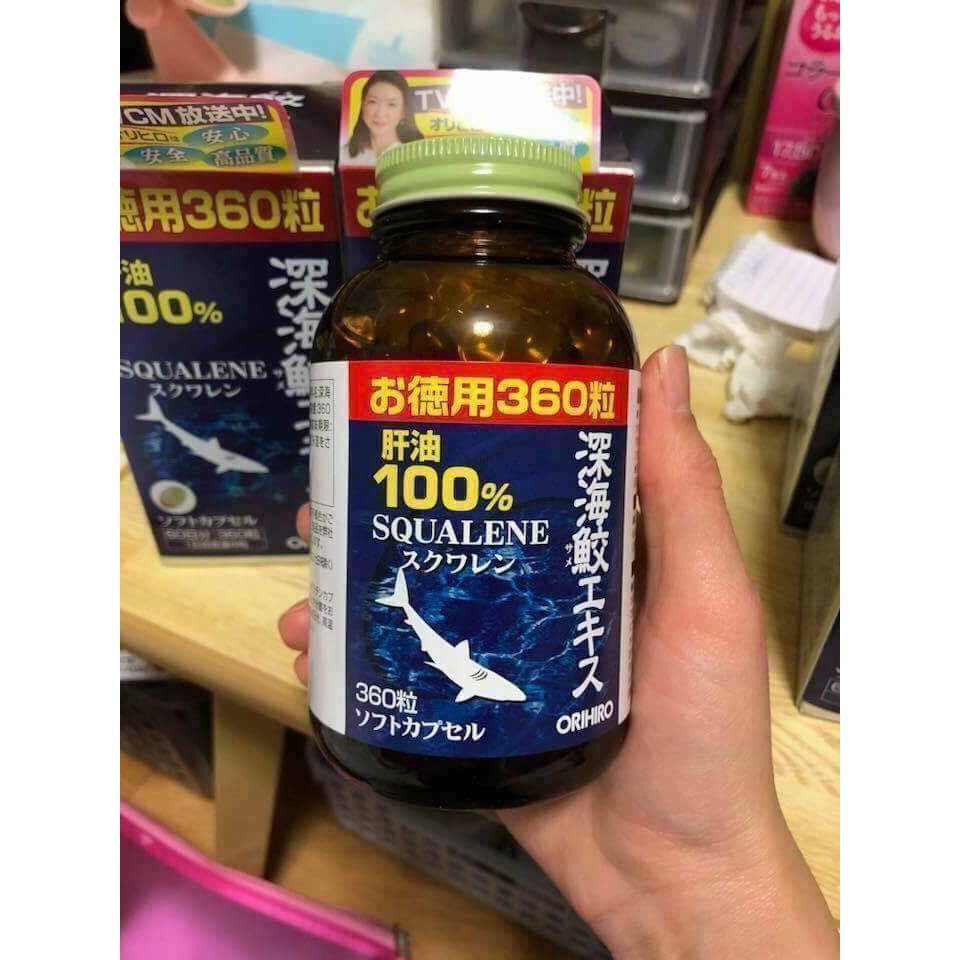 Viên Uống Sụn Vi Cá Mập Orihiro Squalene 360 Viên Nhật Bản