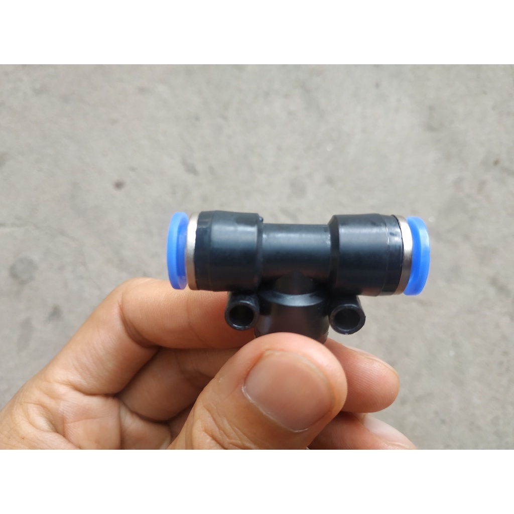 Cút nối nhanh chữ T dành cho ống 8mm ống 8ly dùng trong phun sương hệ thống tưới khí nén - MHL