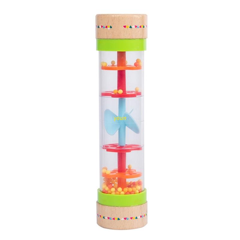 Đồ chơi đồng hồ cát mini bằng gỗ đính hạt mưa dành cho trẻ em
