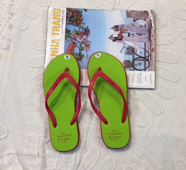 Dép Nữ Xỏ Ngón Austrabee Mặt Dép Đơn Sắc Cao Su Mềm Êm Chân Size 36-39 - Hàng Việt Nam Chất Lượng Cao
