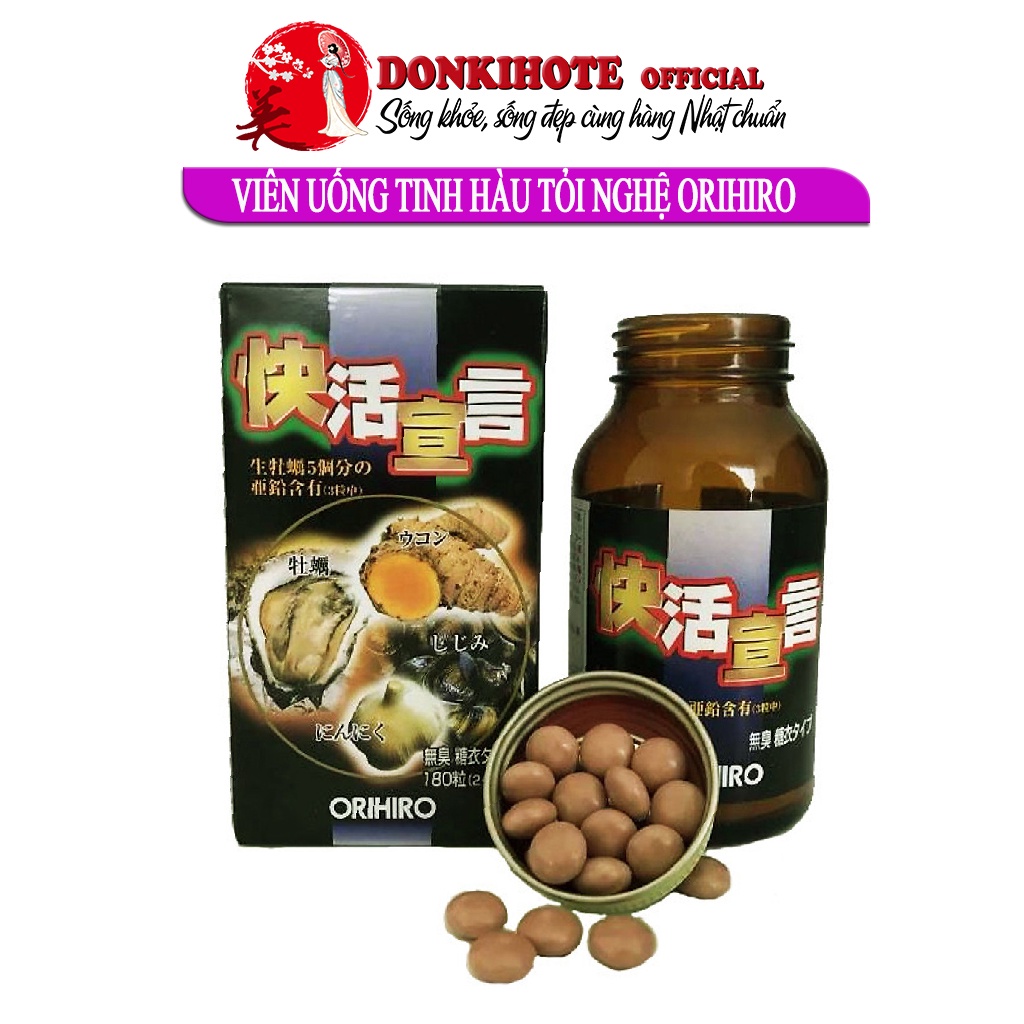 Tinh chất hàu Nhật, hàu biển Orihiro Nhật Bản 180 viên