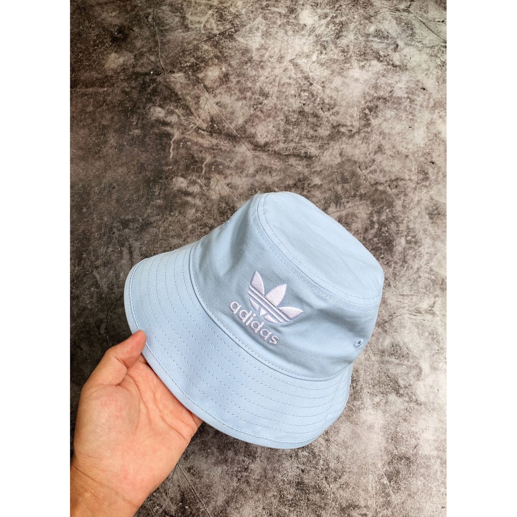 ♥️♥️[ Chuẩn Auth] Mũ Nón Bucket Màu Xanh Sky Logo Thêu Nổi - Chất Lượng Chính Hãng, Giá Rẻ - Adicolor Bucket Hat Sky