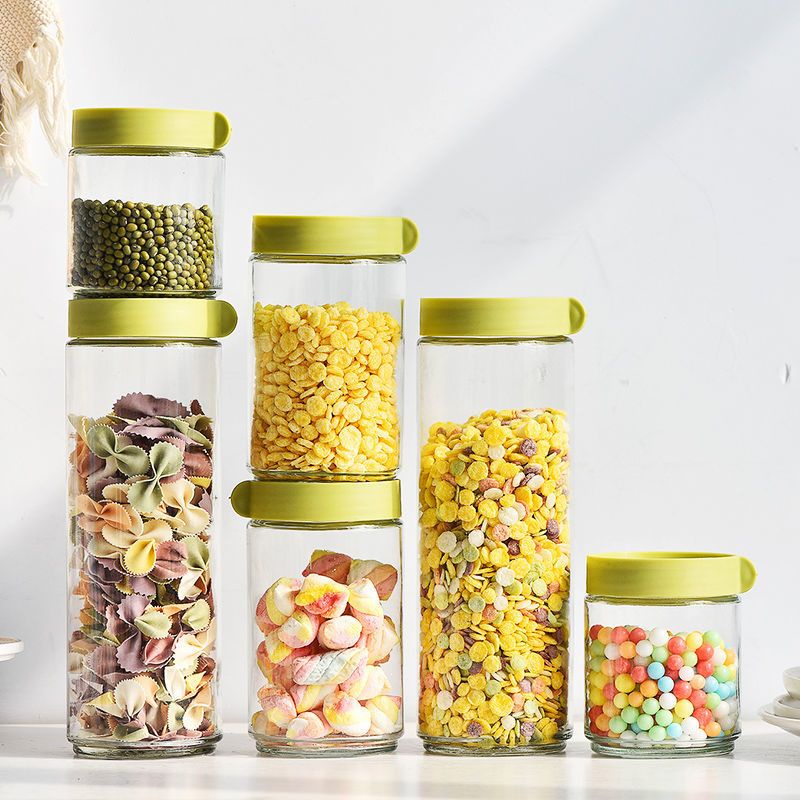 (Sẵn) Set 6 lọ thủy tinh nắp vặn dày dặn, chống rơi vỡ, lọ đựng đồ khô