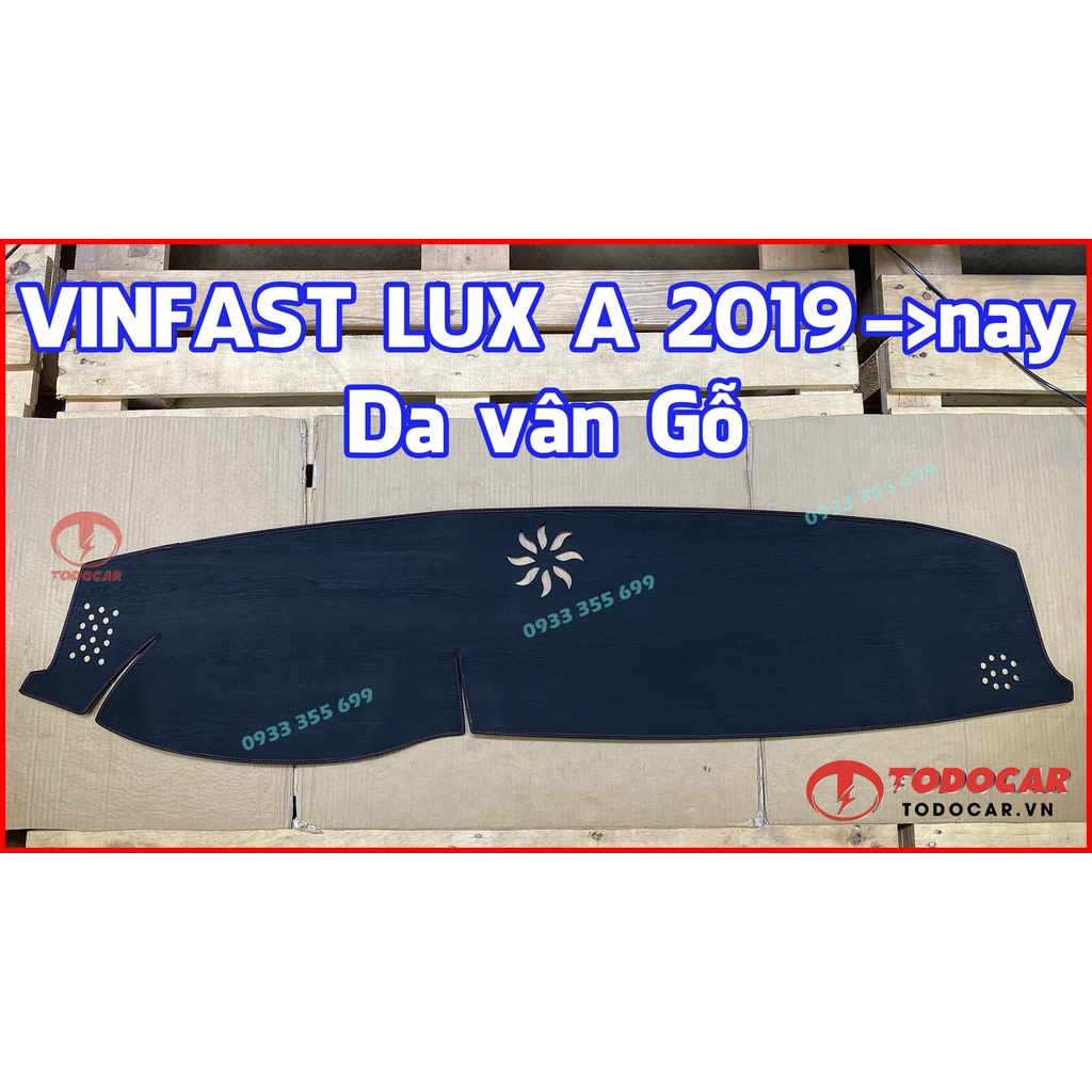 Thảm Taplo VINFAST LUX A 2.0 bằng Nhung lông Cừu, Da vân Carbon, Da vân Gỗ 2019 2020 2021 2022