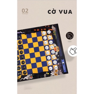 Bộ Cờ Vua đồ chơi 15 trong 1, tổng hợp các loại cờ hiện đại và cổ điện, gấp gọn tiện lợi