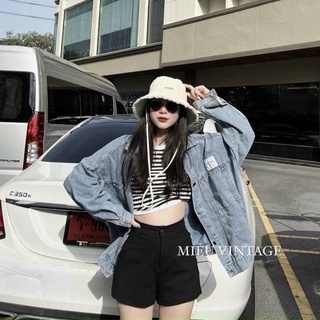 Áo khoác jean form rộng cá tính
