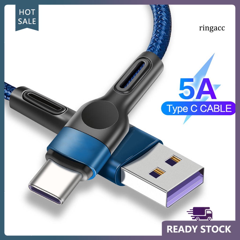 Dây Cáp Sạc Nhanh Truyền Dữ Liệu Type-C 5A Cho Điện Thoại Di Động