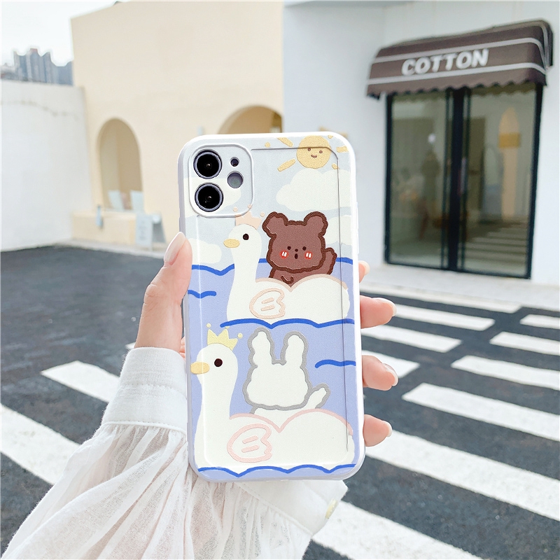 Ốp lưng iphone imd gấu thỏ vịt 5/5s/6/6plus/6s/6splus/7/7plus/8/8plus/x/xr/xs/11/12/pro/max/plus/promax - Awifi U2-10 | BigBuy360 - bigbuy360.vn