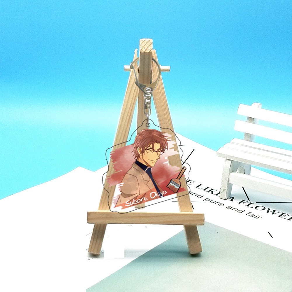 (Mica trong acrylic) Móc khóa THÁM TỬ LỪNG DANH CONAN ver MÀU NƯỚC Detective Conan anime chibi dễ thương xinh xắn
