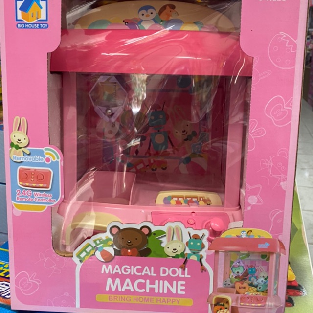 Máy gắp thú pin size to có gấu bông kèm - tặng kèm pin