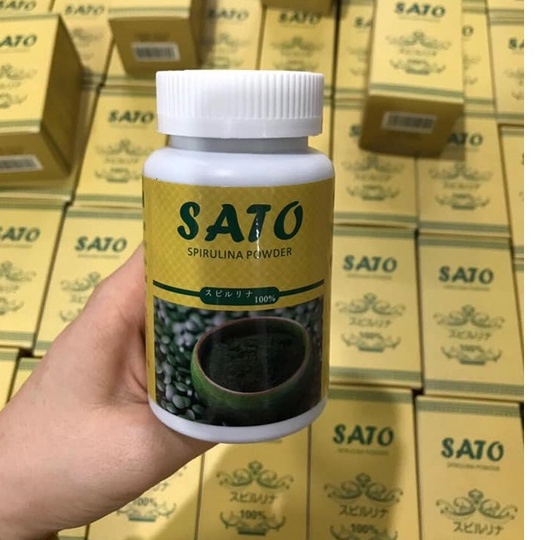 Tảo bột sato nhật bản chăm sóc da mặt