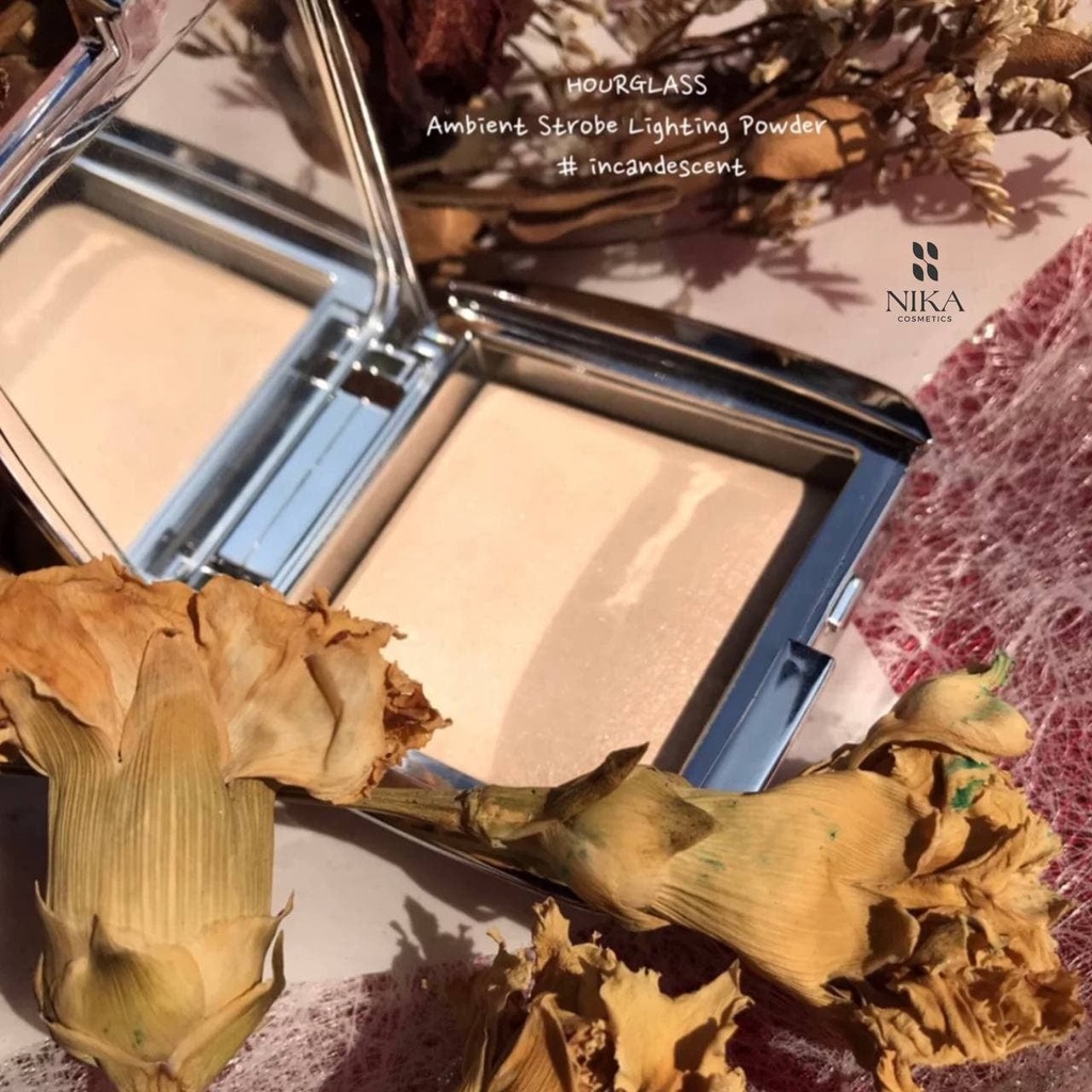 Phấn bắt sáng Hourglass Ambient Strobe Lighting Powder màu Incandescent highlight bắt sáng cực tốt cao cấp highend