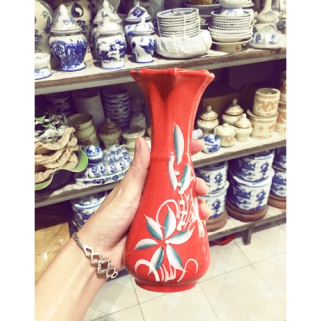 Lọ hoa sứ Bát Tràng