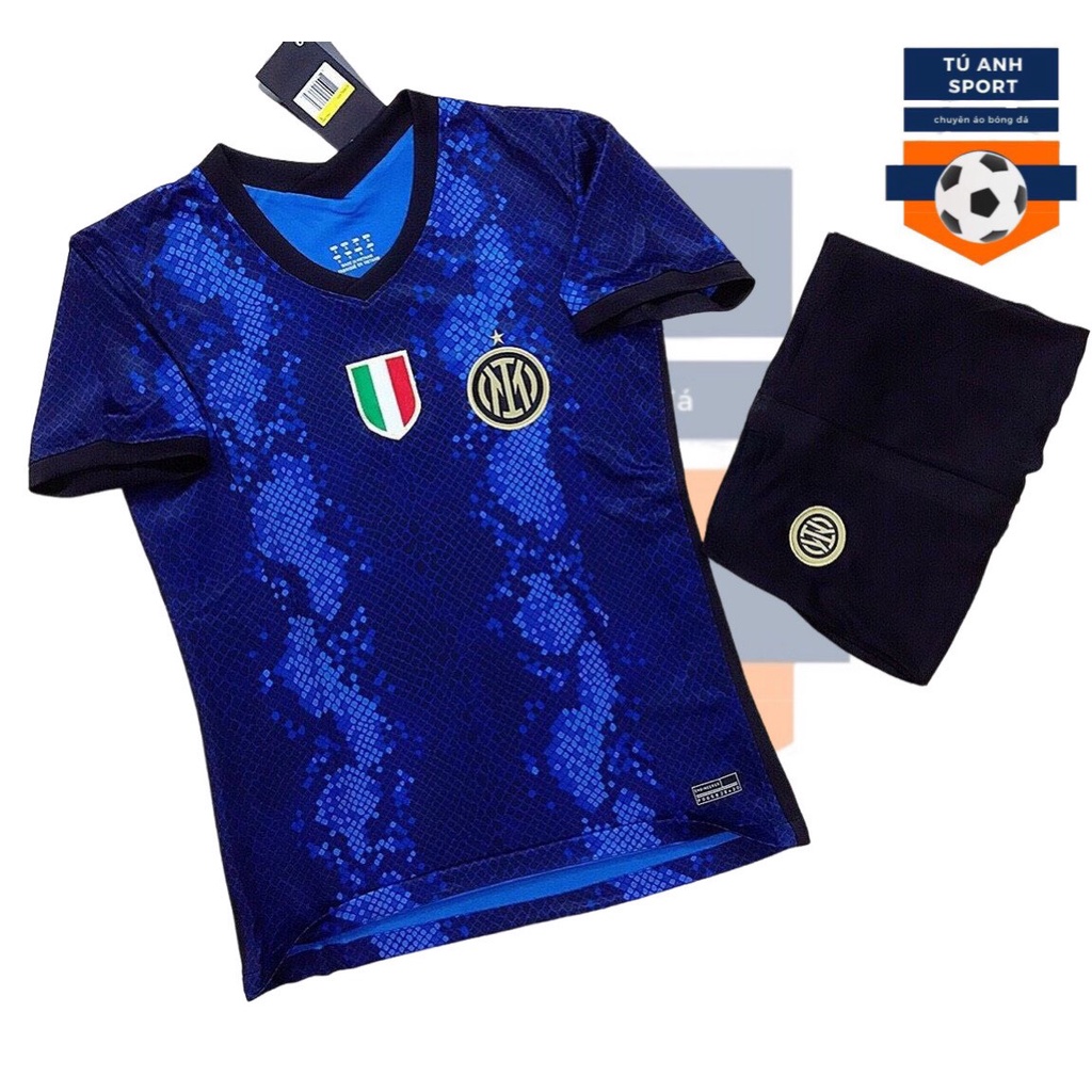 Bộ Quần Áo Bóng Đá CLB Inter Milan Xanh
