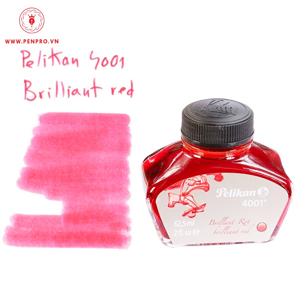 Mực Pelikan 62,5ml Mực Đỏ,mực cao cấp,mực bút máy - penpro