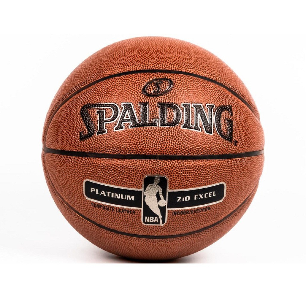 Bóng rổ Spalding NBA Platium ZO Excel Indoor/Outdoor Size 7 + Tặng bộ kim bơm bóng và lưới đựng bóng