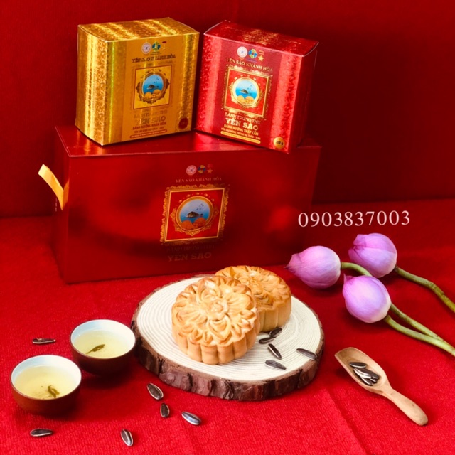 Bánh Trung thu cao cấp Yến sào Hộp 2 bánh