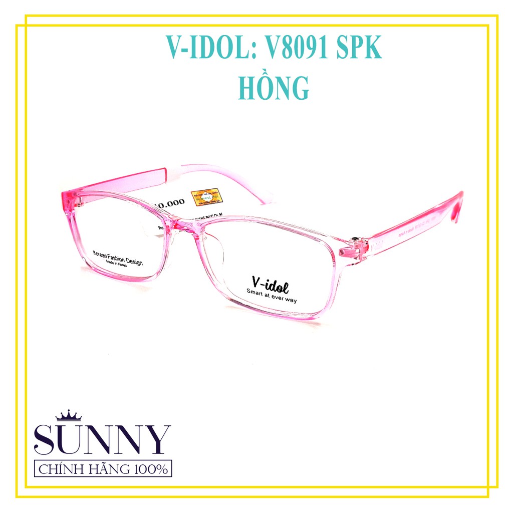 Gọng kính nam nữ Vidol chính hãng có kèm tem chống hàng giả của bộ công an - V8091