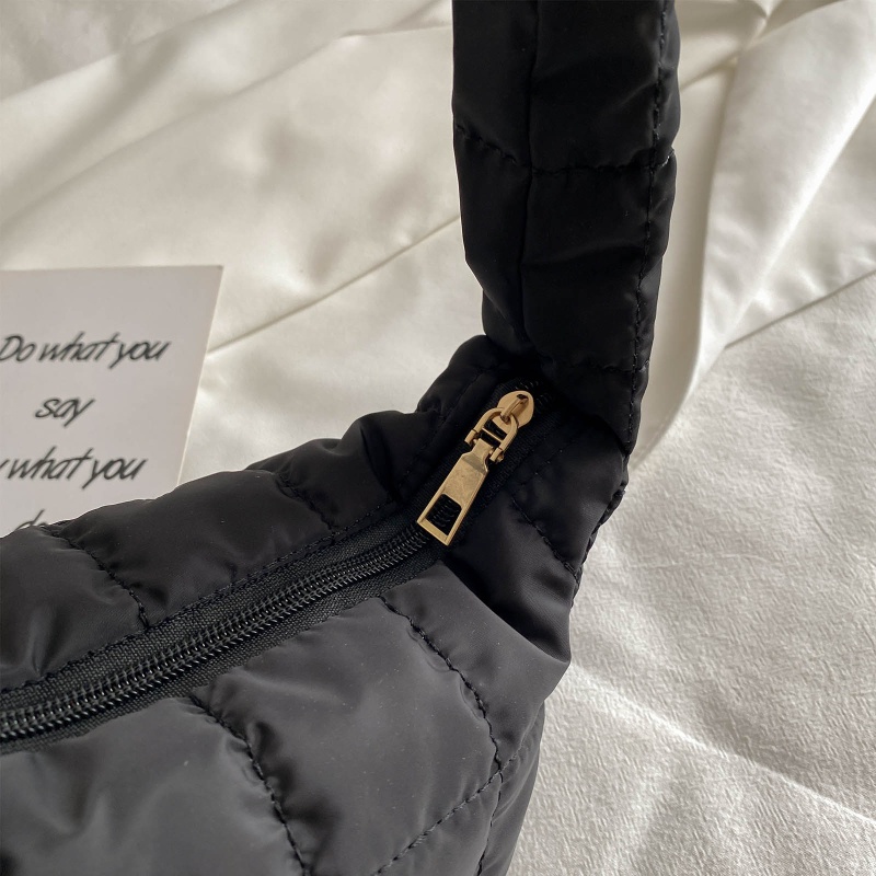 Túi Xách Cotton Nylon Đệm Bông Thời Trang Mùa Đông Cho Nữ