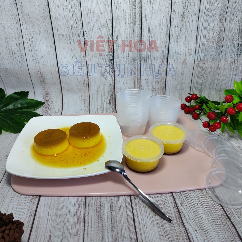 SET 10 HỦ BÁNH FLAN, HỦ NƯỚC SỐT CHẤM