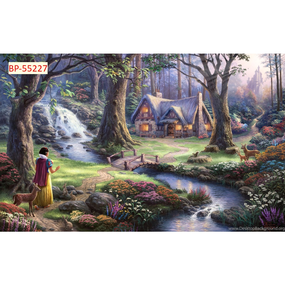 Tranh dán tường vải lụa 3D giành cho Quán Cafe, Trà Sữa, Trang Trí Cửa Hàng