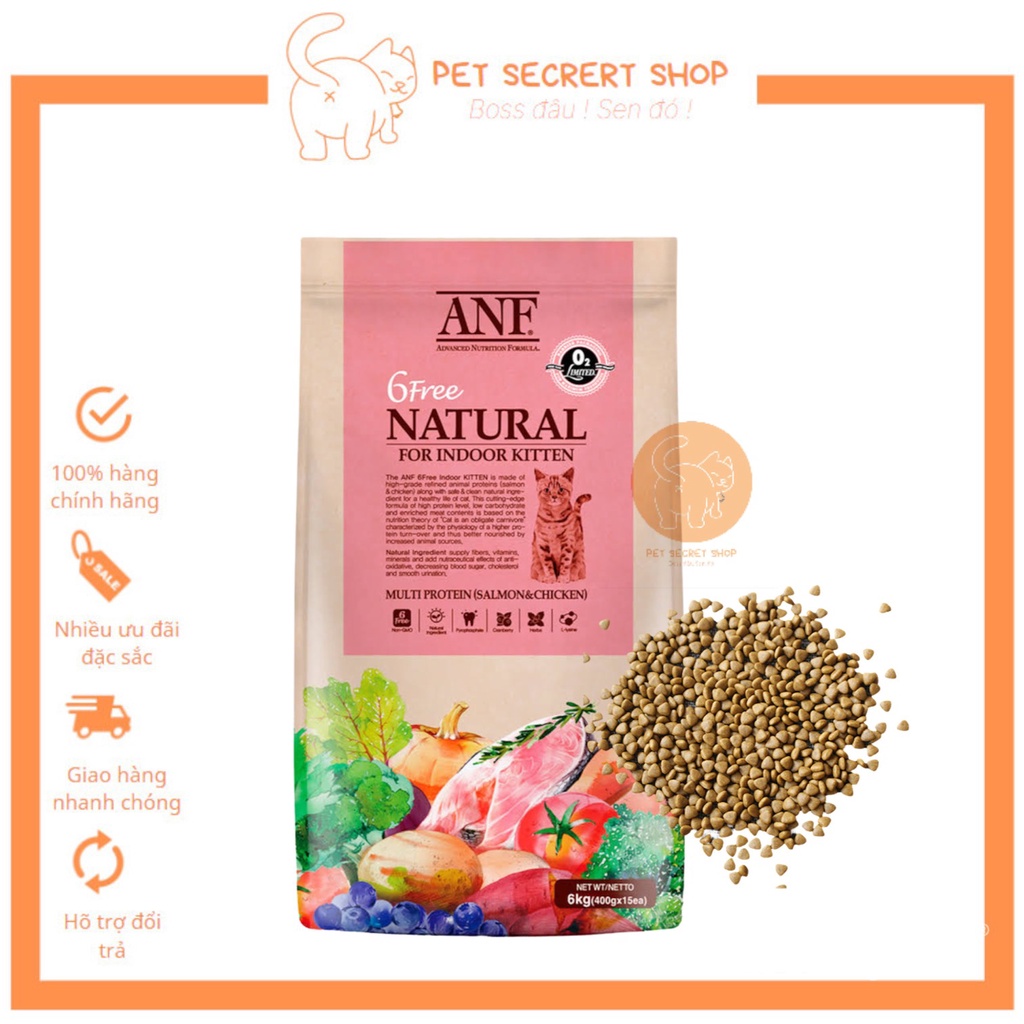 Thức ăn hạt cho mèo con ANF Kitten 2kg