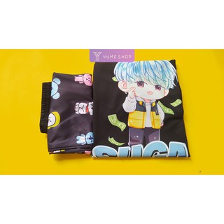 Bộ quần áo thun SUGA BTS phong cách chibi