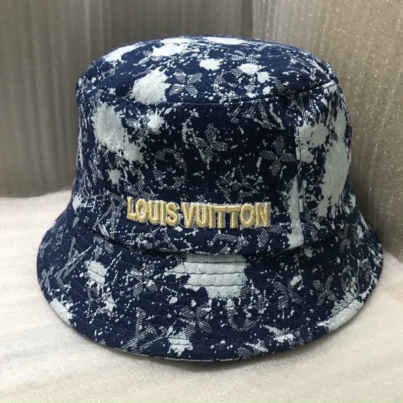 Nón bucket nam nữ, nón vành cụp vải jeans loang thời trang, phong cách