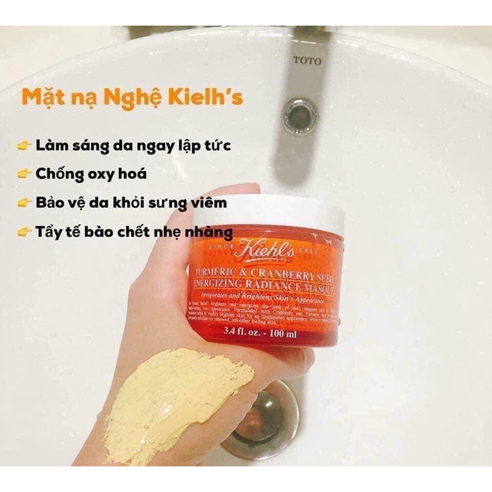 【Hàng sẵn sàng】 MẶT NẠ NGHỆ KIELS'S - MASK NGHỆ KIEHL'S 100ml