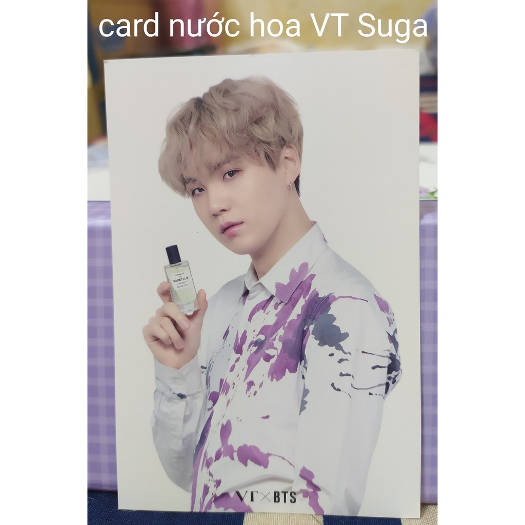 Card nước hoa BTS X VT. Jin, RM, Jungkook. Suga. V. Jimin