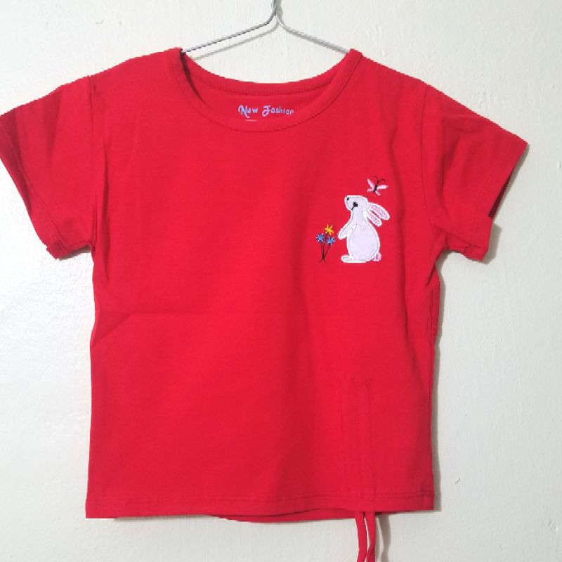 Áo cộc tay bé gái chất cotton co dãn 4 chiều mát đẹp