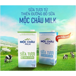 SỮA TƯƠI TIỆT TRÙNG MỘC CHÂU 1L CÓ ĐƯỜNG/ KHÔNG ĐƯỜNG/ MỘC CHÂU 1 LÍT