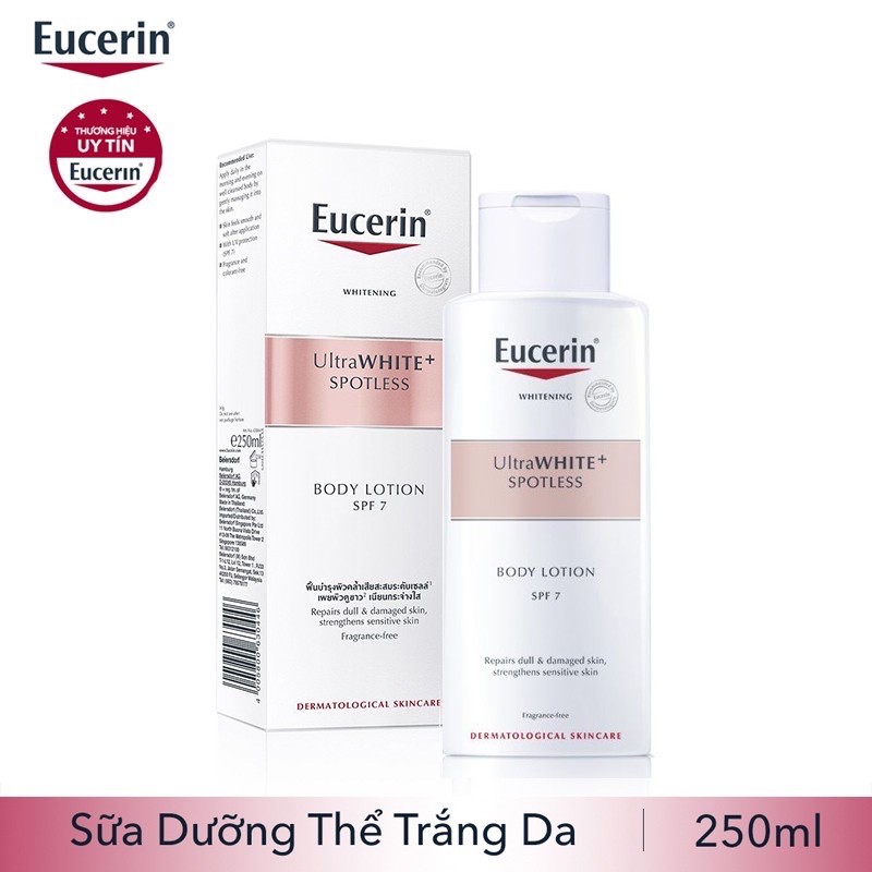 Eucerin White Therapy Whitening Body Lotion SPF 7: Sữa Dưỡng Thể Trắng Da (250 ml)