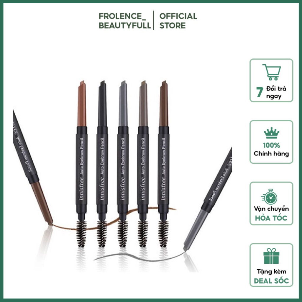 CHÌ KẺ MÀY 2 Đầu Innisfree Auto Eyebrow Pencil CHUẨN HÀN