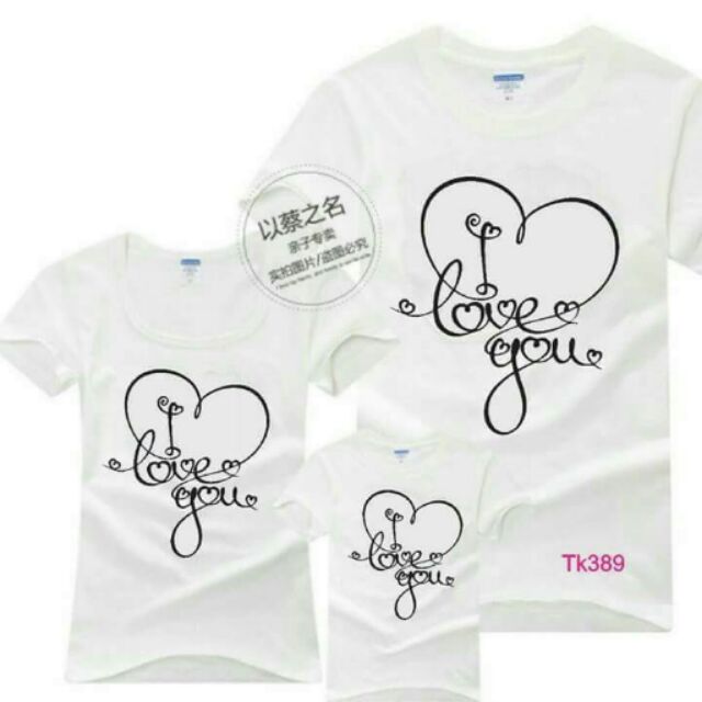 Combo 3 Ao gia đình love you